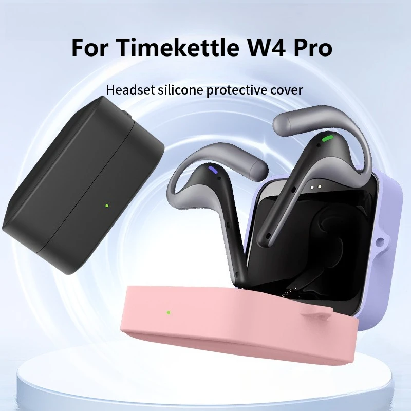 

Shockproof Silicone Case For Timekettle W4 Pro Earbuds - Dustproof Cover + Carabiner