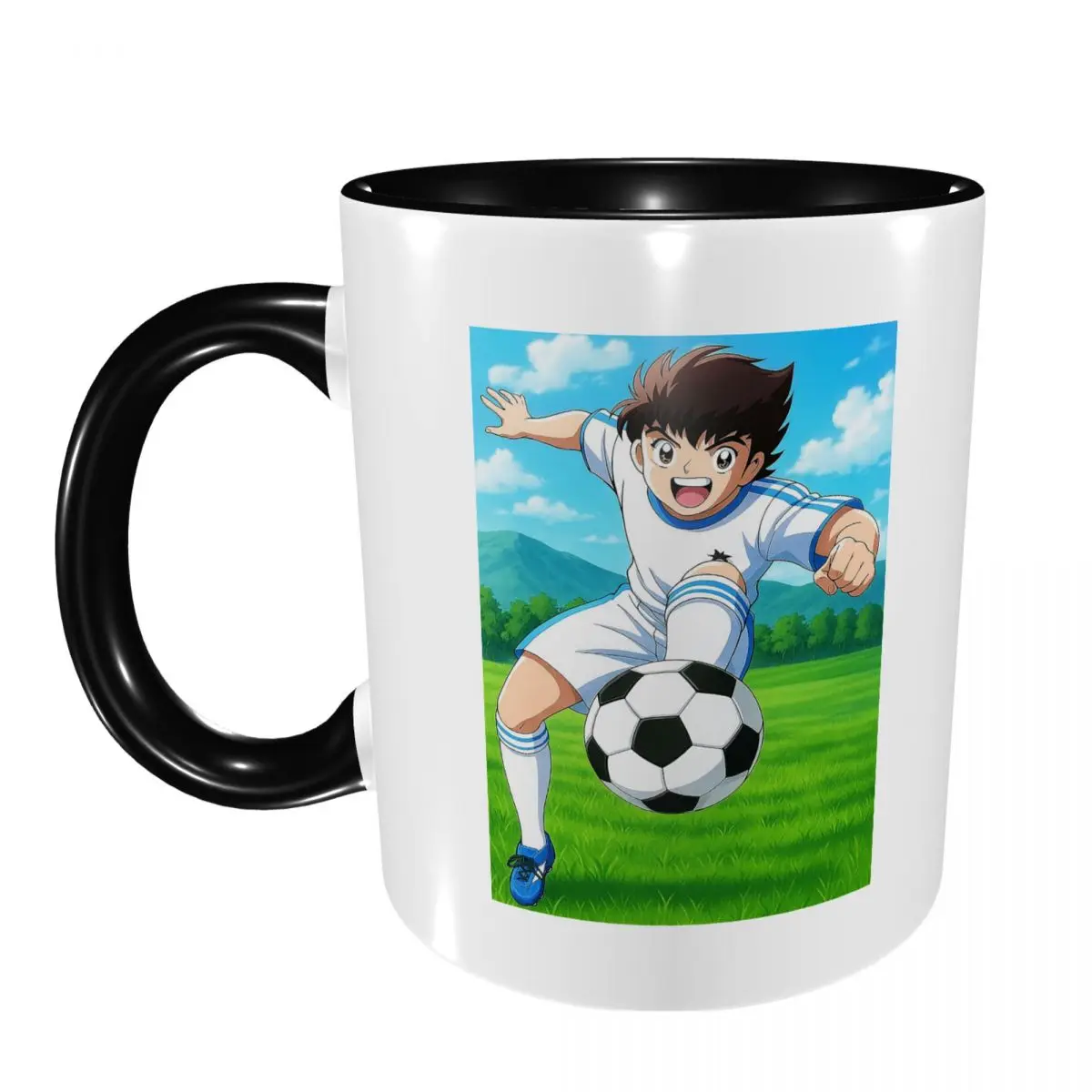 Captains Tsubasas Japan Football Anime  Mug Funny Ceramic Coffee Cups Tea Mugs Milk Cup Drinkware Gifts for Friends