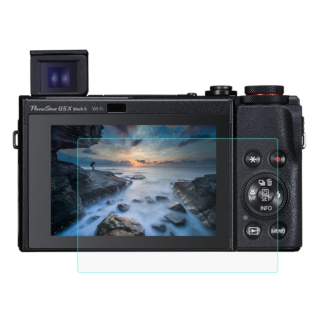 PULUZ 2.5D 9H Tempered Glass Film LCD Camera Screen Protector for Canon PowerShot G5 X Mark II