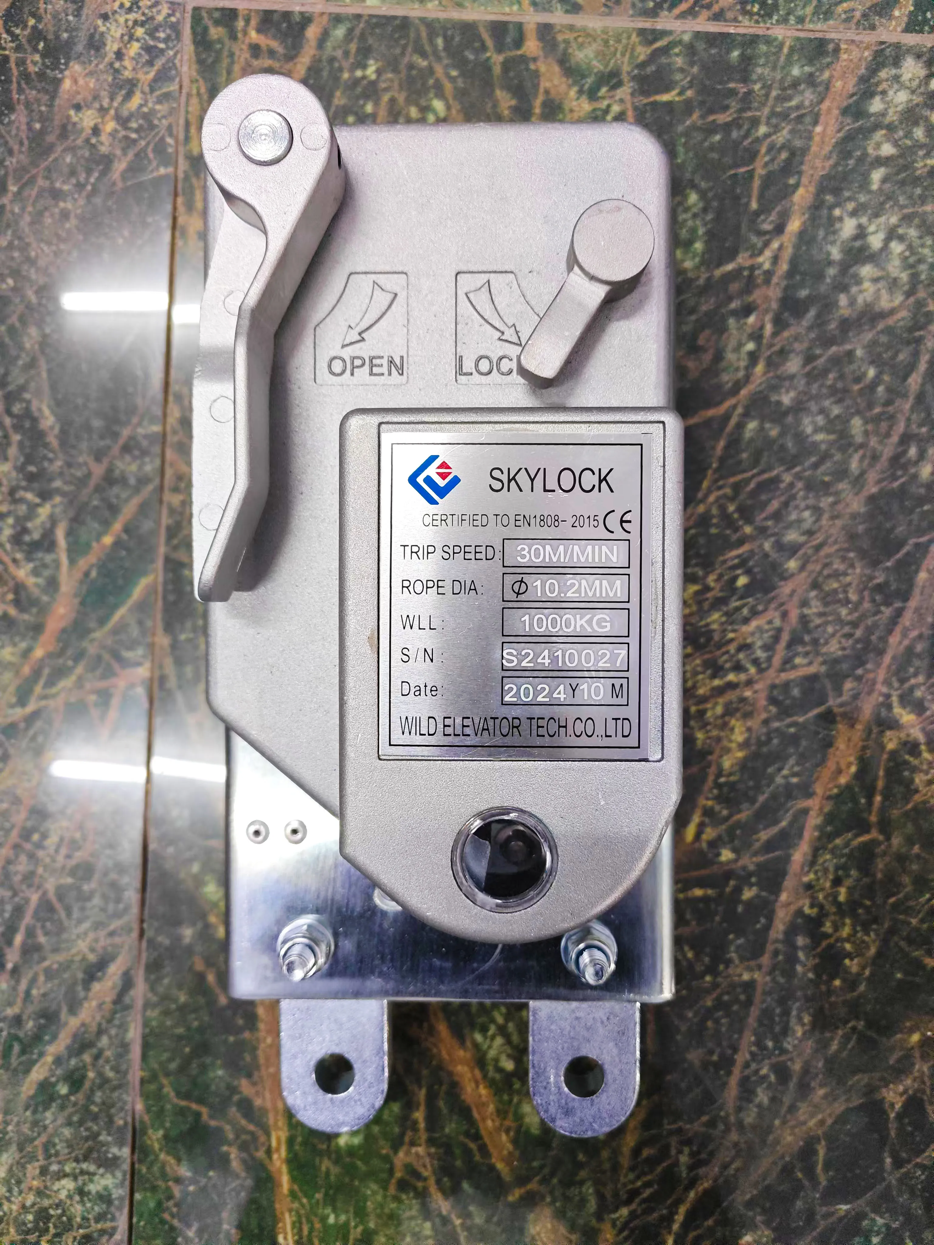 LSL510 1000KG SKYLOCK, BLOCK STOP FOR 10MM WIRE ROPE