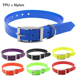 Pet Dog Collar High Quality Tpu+Nylon Waterproof Resistant Dirt Easy Clean Leashs Cat Supplies