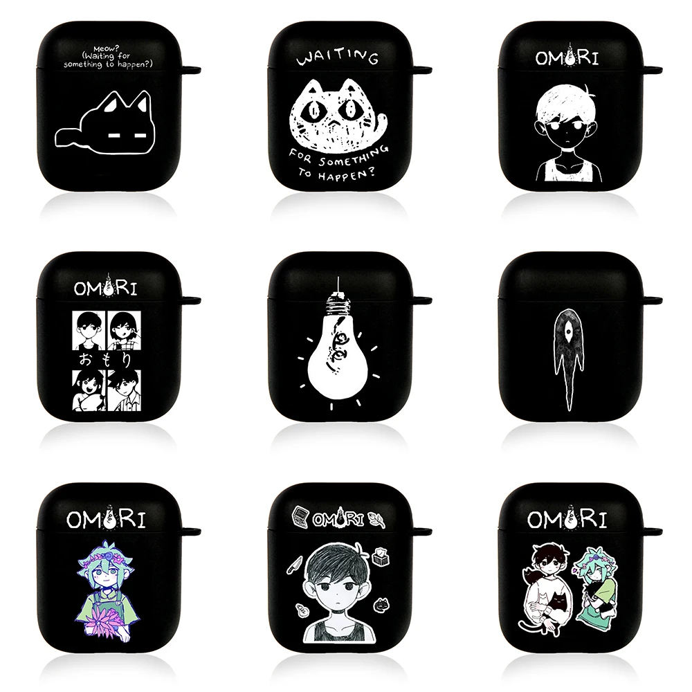 Omori Sunny Airpods Case for Airpods 1 2 3 Pro Pro2 2022 Game Basil Soft Earphone Air Pods Covers Anime Cartoon Funda Couque