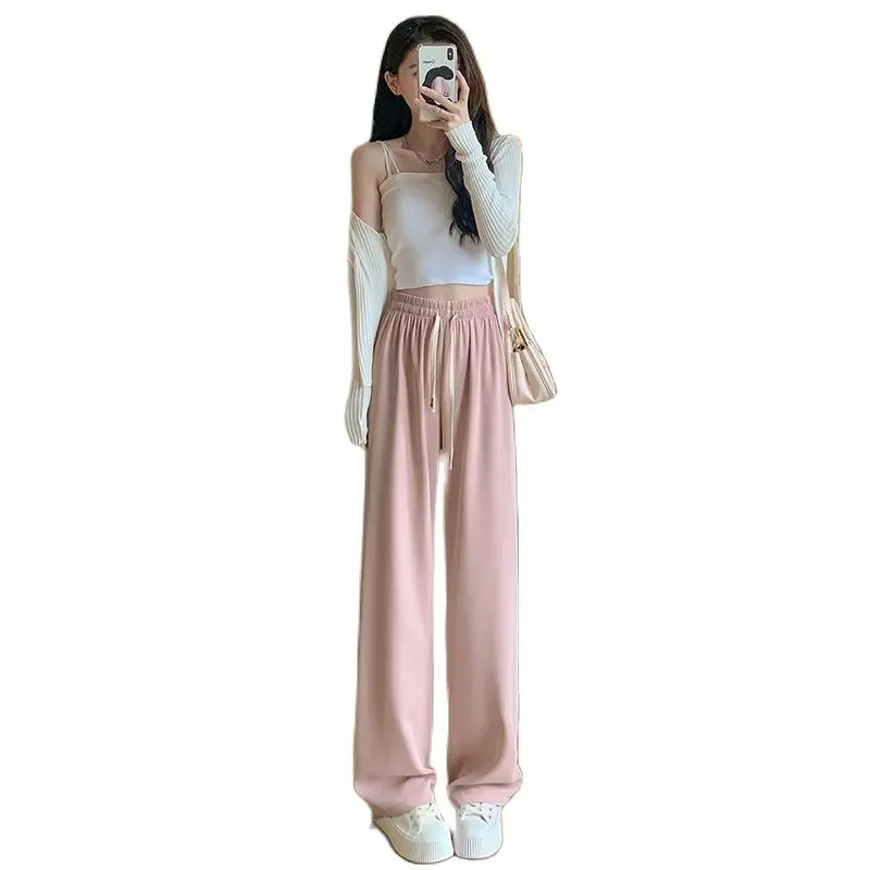 

2023 New Chiffon Pleats Women Pants Spring Summer Green Harem Pants Solid Elastic Waist Harem Trousers Soft High Quality Pants