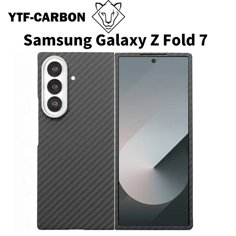 

НОВЫЙ карбон для SAMSUNG Galaxy Z fold7, чехол для телефона Galaxy Z fold6, кевларовый защитный чехол из углеродного волокна Z fold5, чехол для мобильного телефона