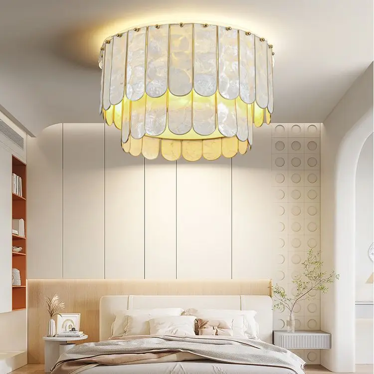 

Nordic Ceiling Light Shell Design Simple Dining Room Lamp Bedroom Lighting Kids Room Hallway Lamp