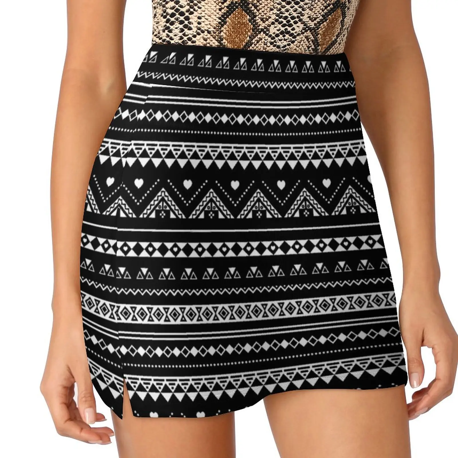 Aztec Mini Skirt mini skirts japanese fashion elegant party dresses for women 2025
