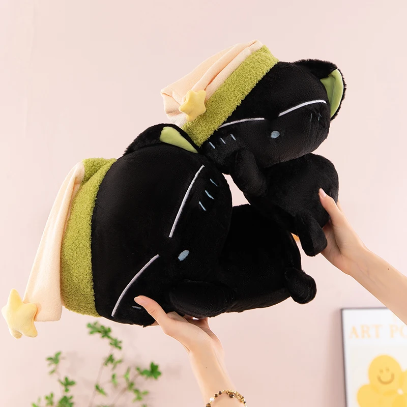 50cm公式アニメ「羅小灰の伝説」グッドナイトラブリーキャットドールぬいぐるみ枕オリジナル漫画コスプレギフト