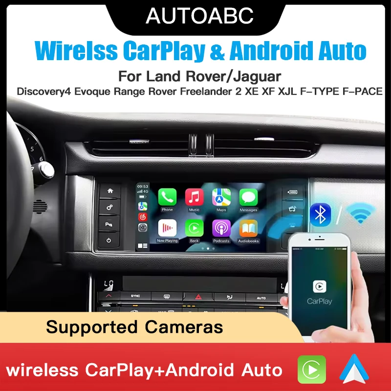 Wireless Carplay Android Auto For Land Rover Jaguar Bosch Discovery4 Evoque Freelander2 XE XF XJL Mirroring Decorder AirPlay