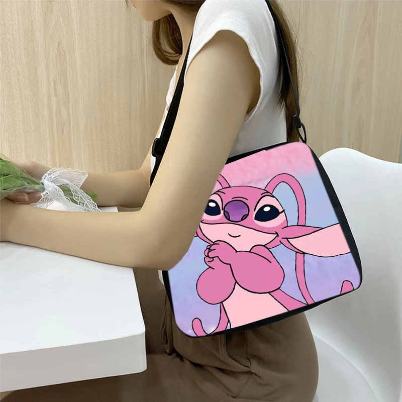 Cute Disney Stitch Women Handbag Fashion Cartoon Movie Lilo&Stitch Print Underarm Bag Anime Stich Lady Tote Bag Kawaii 2024