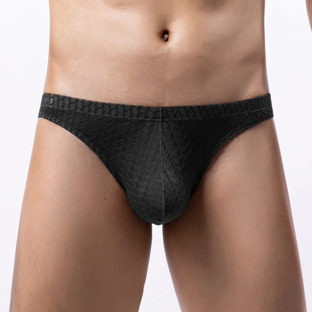 

Sexy Men Lace Briefs Mesh Low Waist Underwear Hip Lift Hight Cut Shorts Trunks Thin Elasticity Underpants Solid Erotic Panties