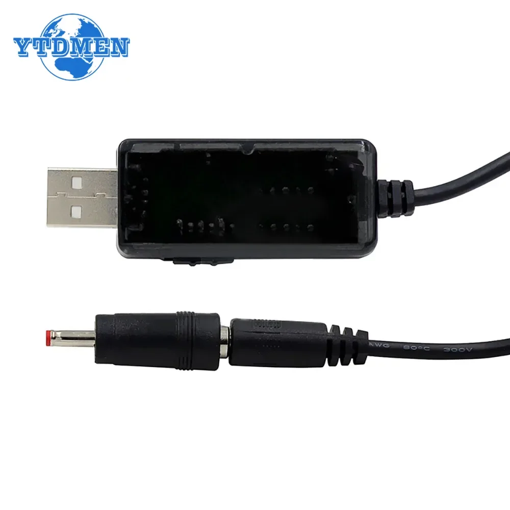 USB Boost Converter DC 5V To 9/12V USB Step-up Converter Cable and 3.5x1.35mm Connecter for Power Supply/Charger/Power Converter