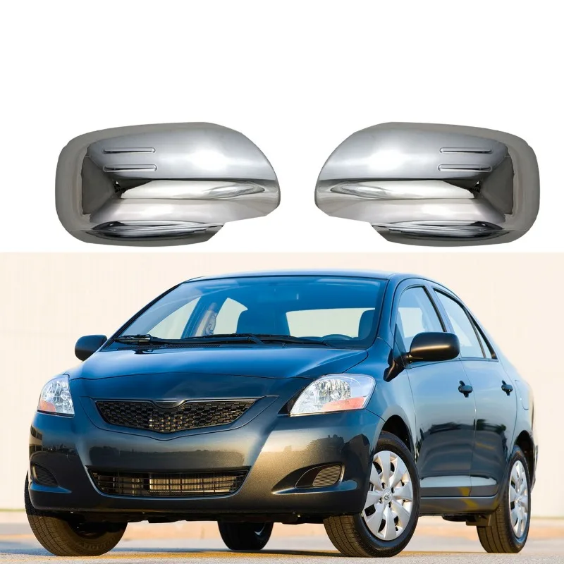 

Для Toyota Yaris 2005-2013 ABSChrome автомобильные наклейки заднего вида аксессуары боковые дверные зеркала накладки накладка