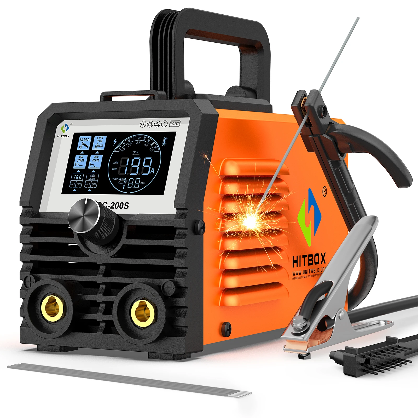HITBOX ARC200S 110V Mini Solda - Portable Welding Generator avaliação e preço