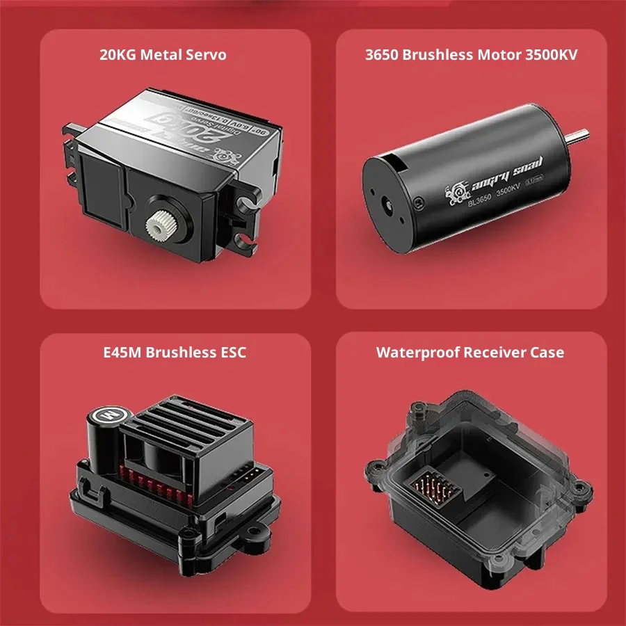 Bürstenloses Hochgeschwindigkeits-RC-Auto H12P Baja 1000 im Maßstab 1:12: Ferngesteuertes Gelände-Kletterfahrzeug mit Allradantrieb, Spielzeug-RC-Auto