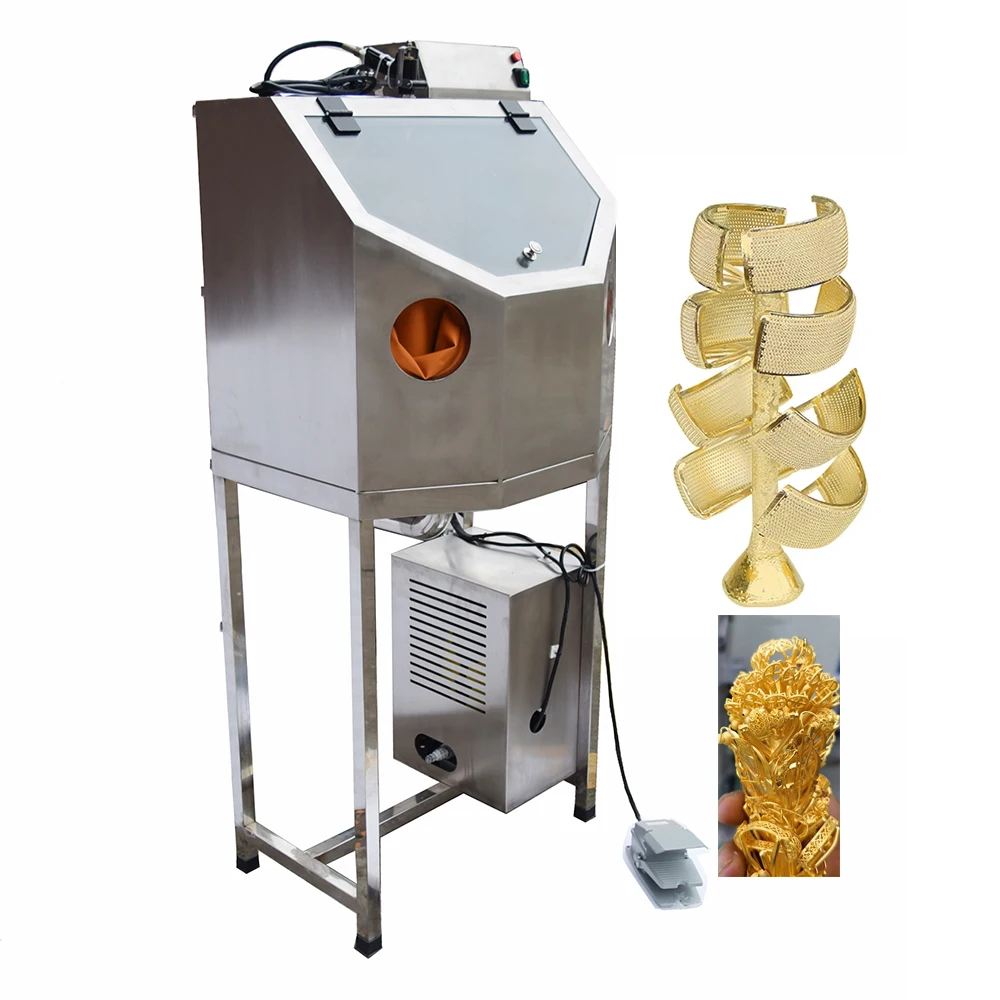

Powerful Stainless Steel Wet Jet Machine for Jewelry Making 220V Cast Jewelry Casting Machine with Mold Tools