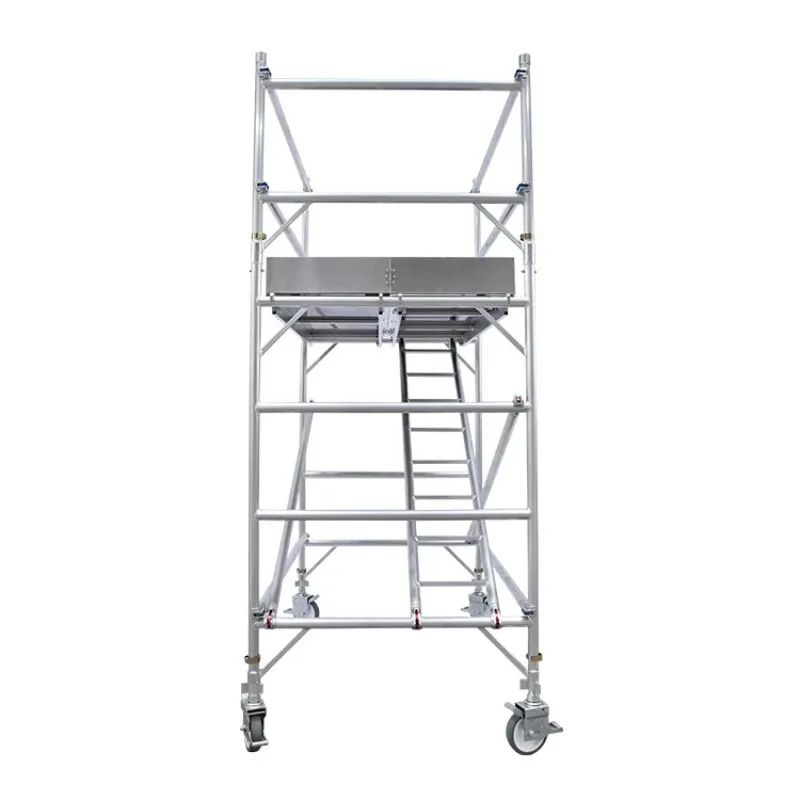 

High Quality Hot Selling Mobile Multi-function Working Platform Aluminum Ladder Scaffolding