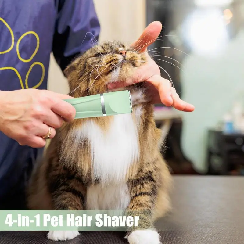 Cordless Cat Shaver Electric Low Noise Dog Grooming Kit Portable Pet Hair Trimmer Lightweight Cat Shaver For Paws Eyes Ears Face