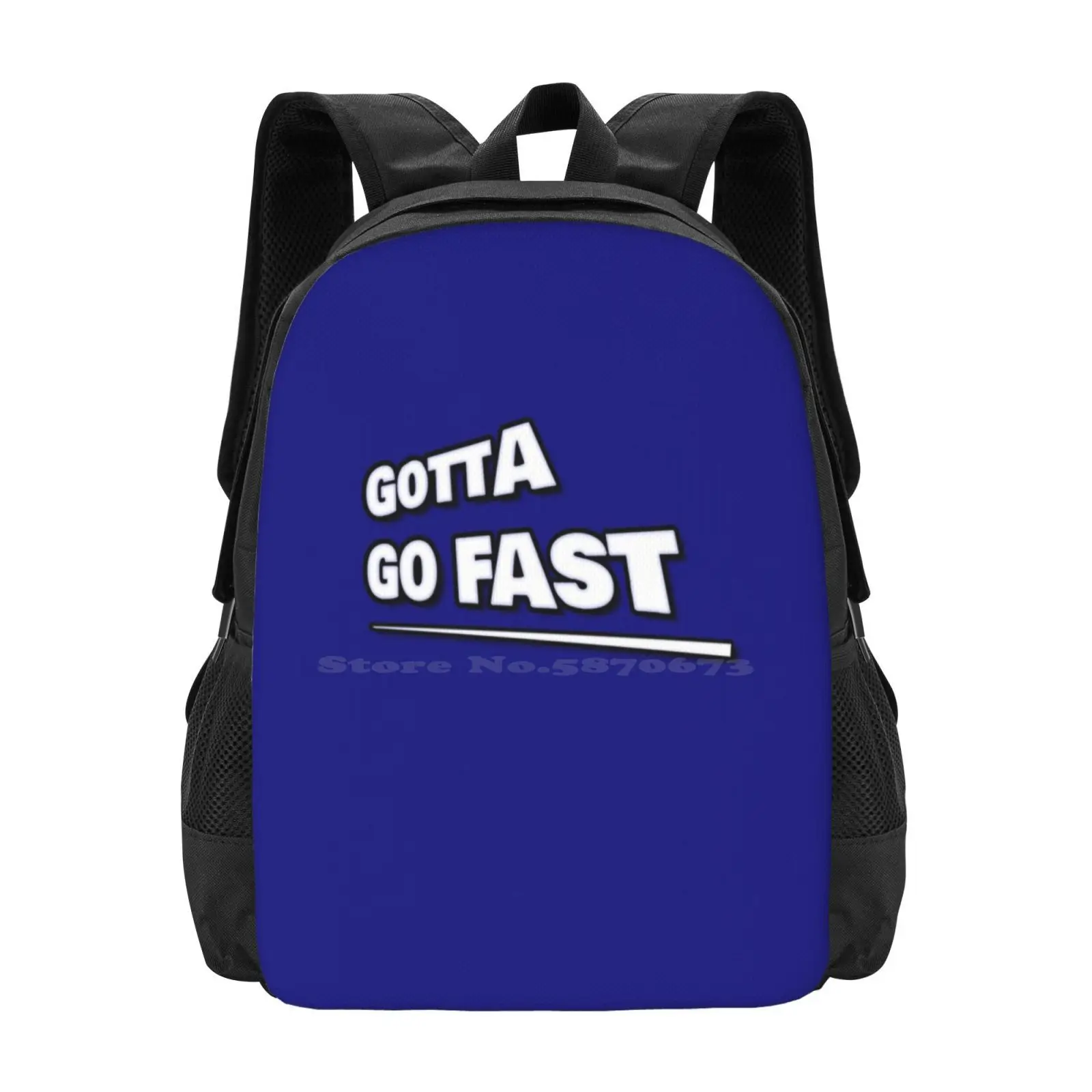 Gotta Go Fast - School Bags Travel Laptop Backpack Gotta Go Fast X The Hedgehog Tails Colors Movie Video Games Retro Cartoon