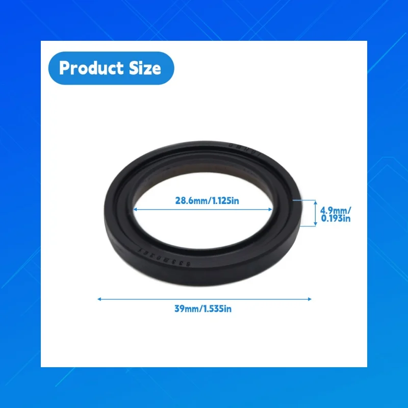 

DMHUI high-quality NBR + PTFE oil seals, 28.6×39×4.9mm, BAKHDSN style, suitable for Danfoss OMP / OMR / DH / DS orbit motors.