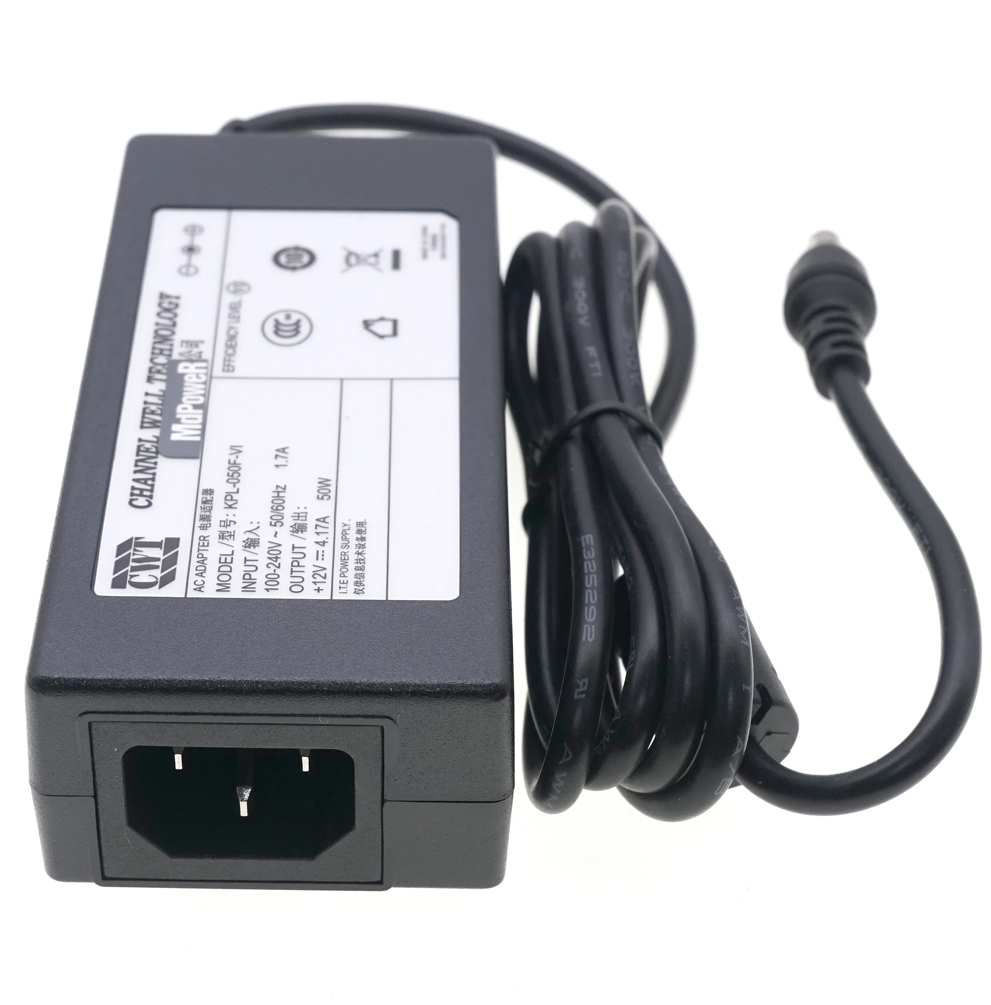 

CWT 12V 4.17A 50W KPL-050F-VI AC Adapter Power Supply Charger 5.5*2.1mm KPL-050F