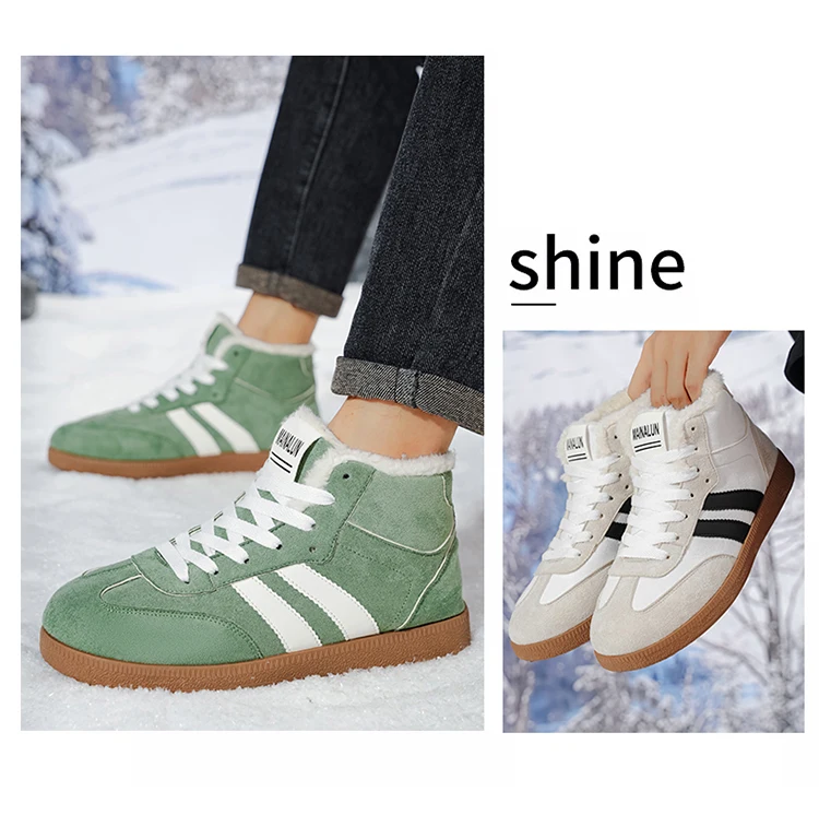Hohe Schneestiefel, hohe, isolierte Boardschuhe, Winter-Wärmeisolierung, stilvolle, sportliche Freizeitschuhe für Herren, bequem und – Detail 3
