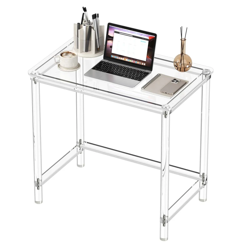 

Acrylic assembled desk transparent dressing table modern simple desk