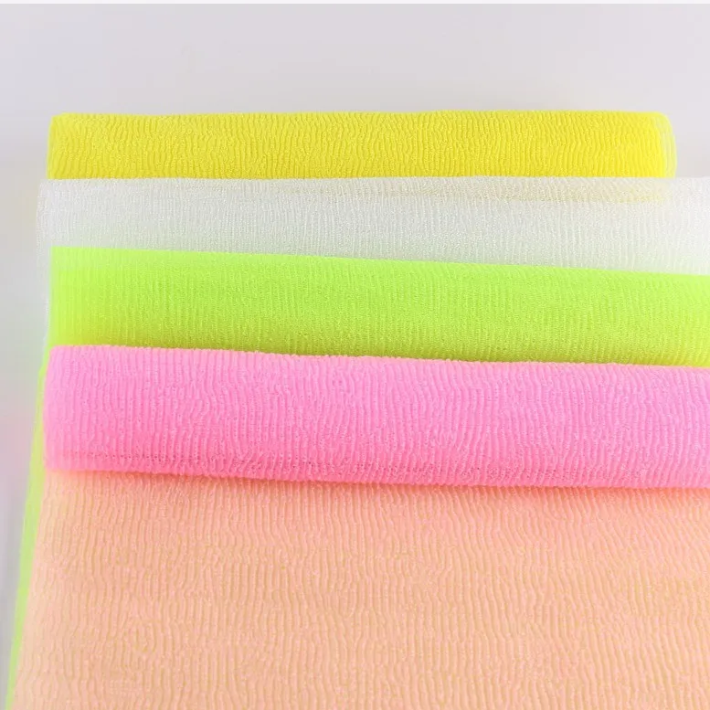 

1pc Japanese Body Wash Towel Beauty Skin Exfoliating Cloth Washcloth Nylon Bath Towel Skin Polishing Towel Body Back Scrubber