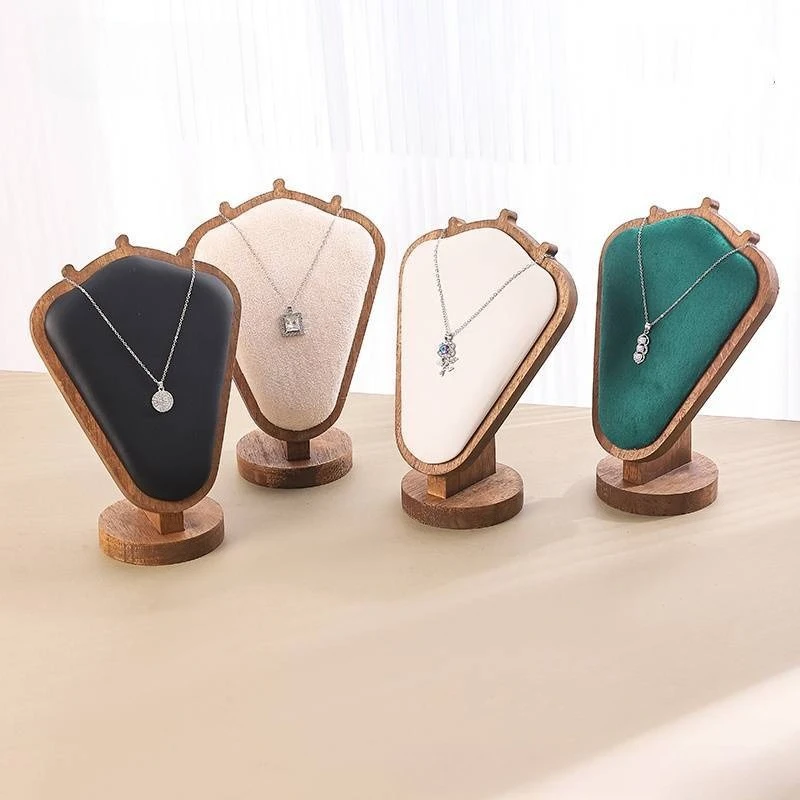 

Walnut Pendant Jewelry Necklace Jewelry Display Rack Portrait Model Counter Display Rack