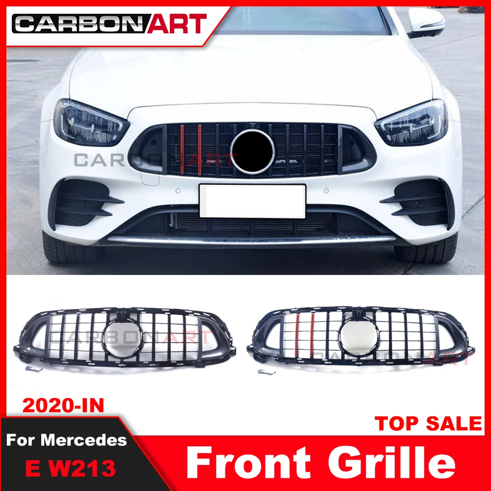 2021 2022 For merced New E Class W213 GT grille Fit for E220 E250 E300 E350 E400 E63s GT Style W213 E63 GT Grille