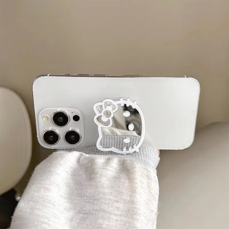 مرحبا كيتي الهاتف المحمول الخلفي حامل قابل للسحب حامل هاتف رائع أزياء الحد الأدنى نمط لطيف ملحقات الهاتف