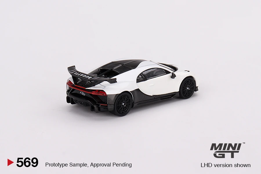 MINIGT 1/64 Bugatti Chiron Pur Sport  White MGT00569-CH Cars Alloy Vehicle Diecast Metal Model Kids Xmas Gift Toys for Boys