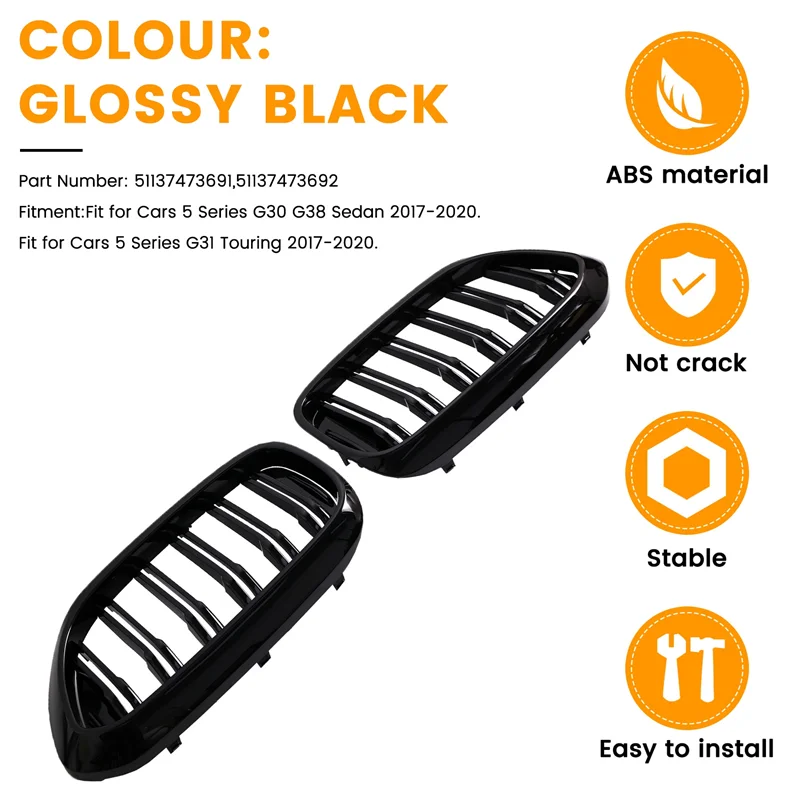 

Решетки переднего бампера Line Style Racing Grilles для BMW 5-Series G30/G31/G38 530I 540I 550I