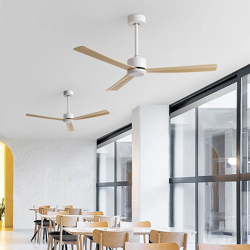 Ventilador de techo con inversor de 50 pulgadas: control remoto de 6 velocidades, silencioso y ahorrador de energía para salas de estar/comedor, con un diseño moderno y elegante