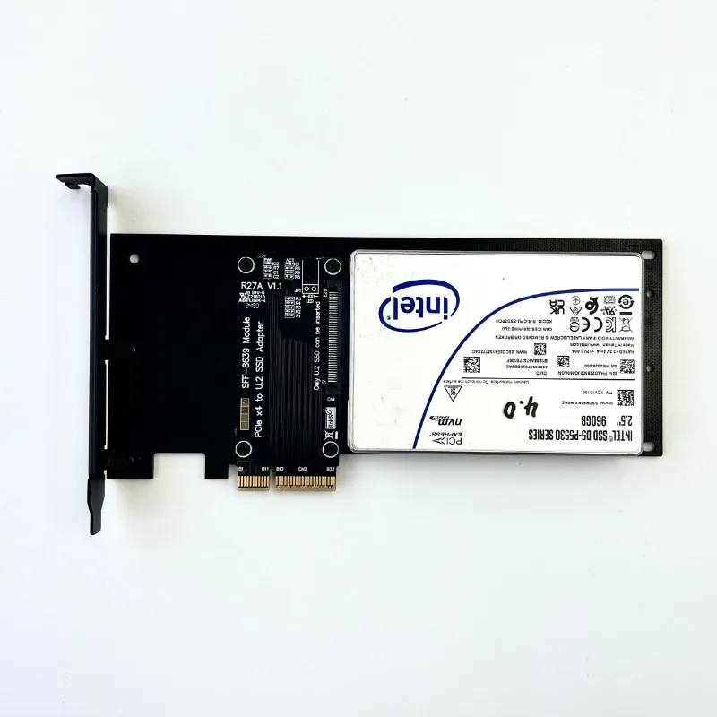 ADT PCIe 5.0 X4 zu U.2 SFF-8639 / U.3 SFF-TA-1001 / E1.S E3.S SFF-TA-1002 Adapterkarte PCI-E Gen5 X4 zu U.2 U.3 SSD-Erweiterung – Detail 28