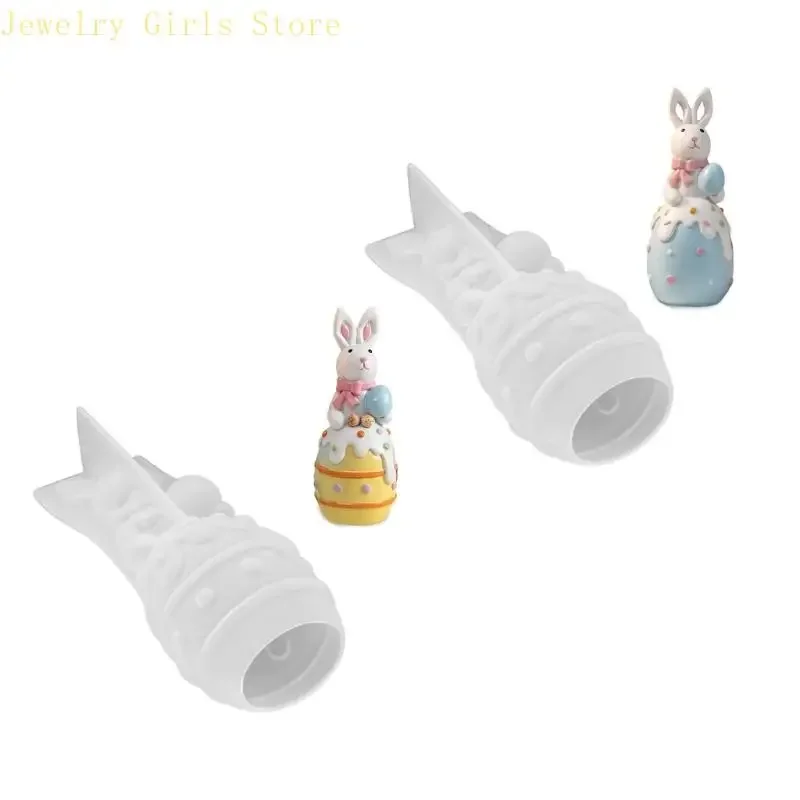 

Detailed Mold Rabbit Eggs Crafting Mould Creative Silicone Mold Hand-Making Ornament Mould for Creating Resin Art D0UB