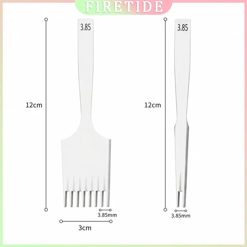 3.85mm Leather Punch Tool DIY Six Diamond Narrow Teeth Hole Puncher for Crafting Belt Bag Sewing Repair Kit