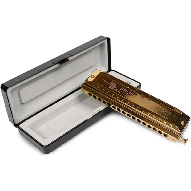 

SW1664-3 Hole 48 Tone Thick Blow Mouth Practice Playing Chromatic Harmonica