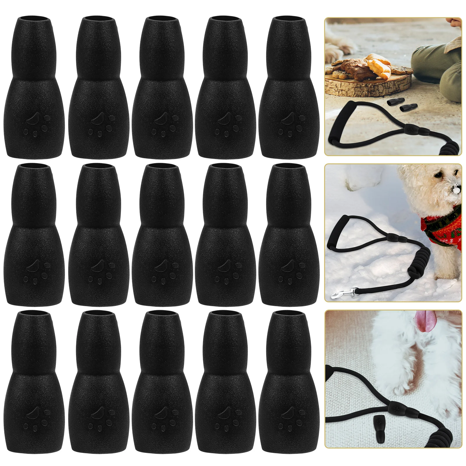 

100 Pcs Pet Supplies Gourd Buckle Traction Rope Fittings Dog Leash Clip Claw Pattern Buckles Black Clasps