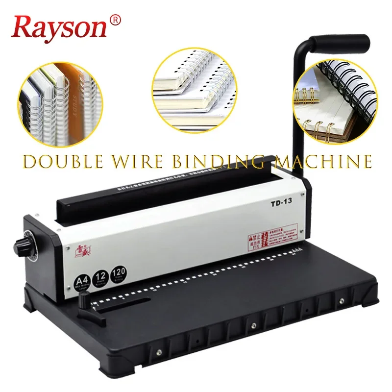 Customizable Factory TD-13 3:1 Spiral Double Coil Binding Machine Wire O Book Binding Machine