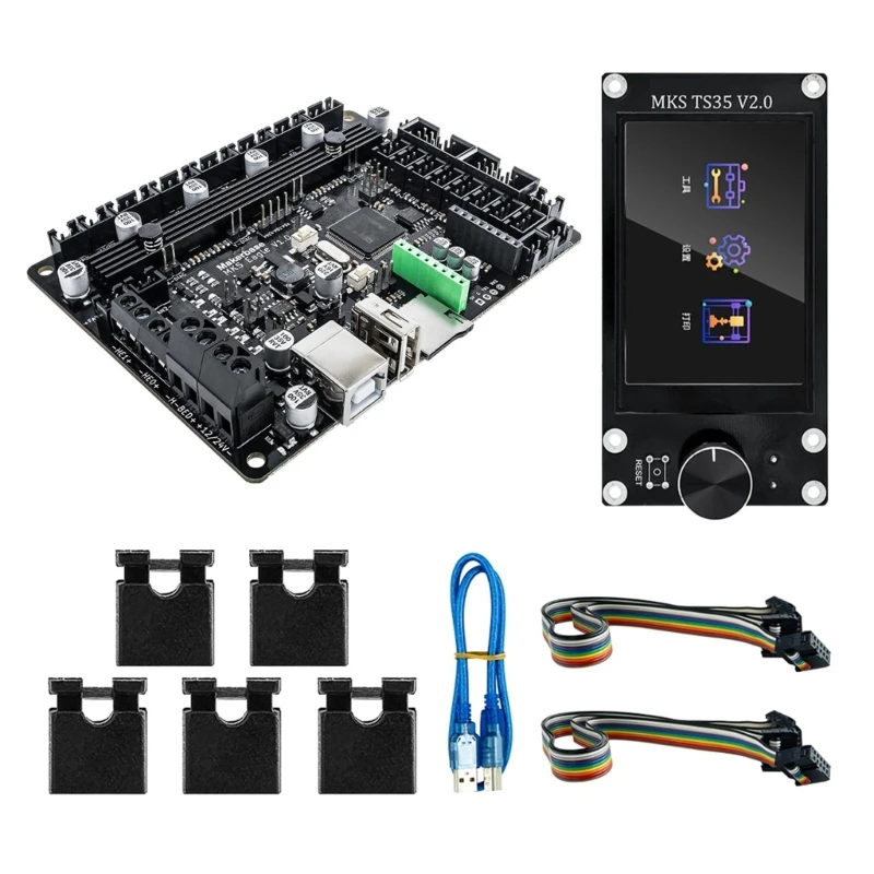 MKS 32bit Control Board TMC2209 UART Onboard TFT TS35 Display USB Printing VS MKS 3D Printer Main Board Accessories Dropship