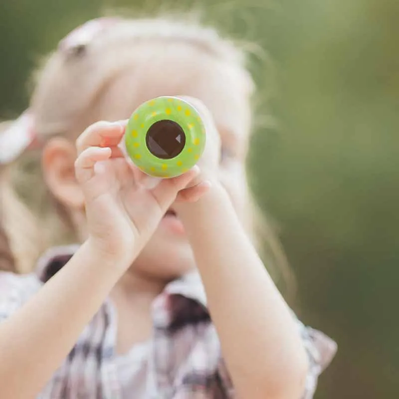 Kaléidoscope coloré en bois pour l'apprentissage précoce des bébés, jouet magique de dessin animé mignon, puzzle de pièces plus lentes