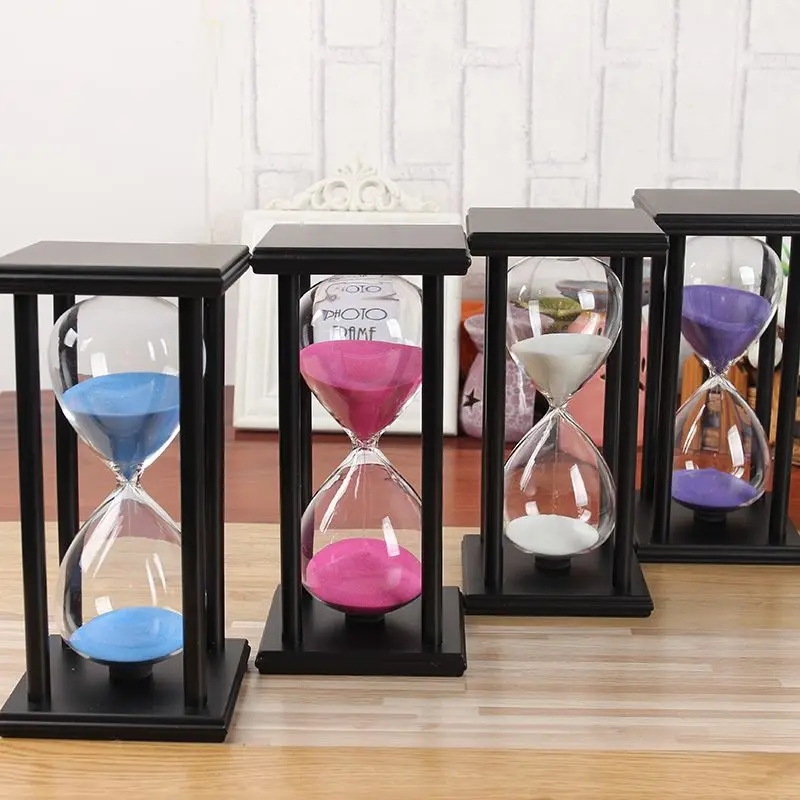 Reloj de arena de madera con temporizador, reloj de arena moderno, regalo, temporizador de té, decoración del hogar, cocina, 5/10/15/20/25/30 minutos