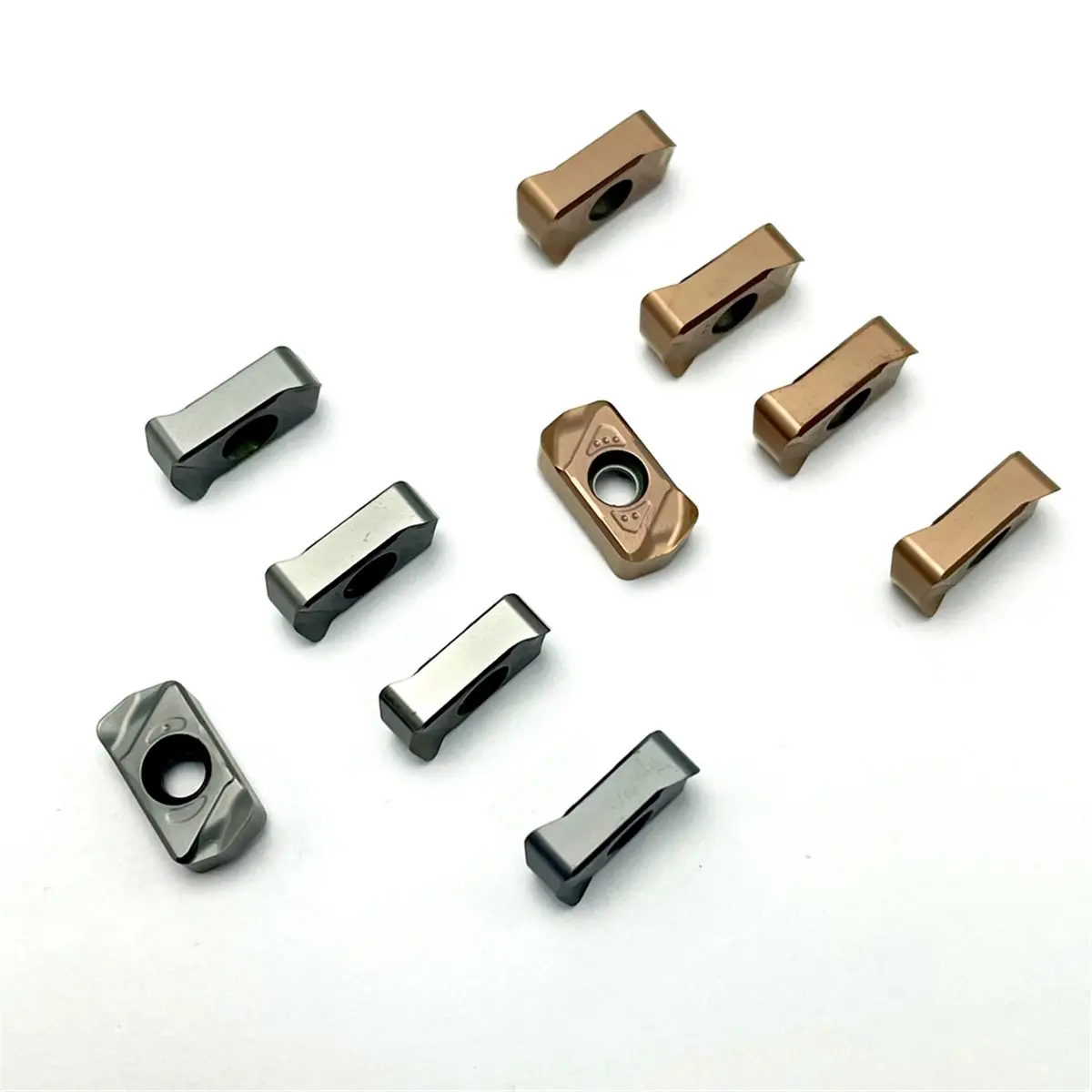 【50% OFF】10PCS LNMU0303 Turning Insert LNMU0303ZER MJ Carbide Double-Sided Fast Feed Cutting Insert Cutting Tool LNMU 0303 Grey
