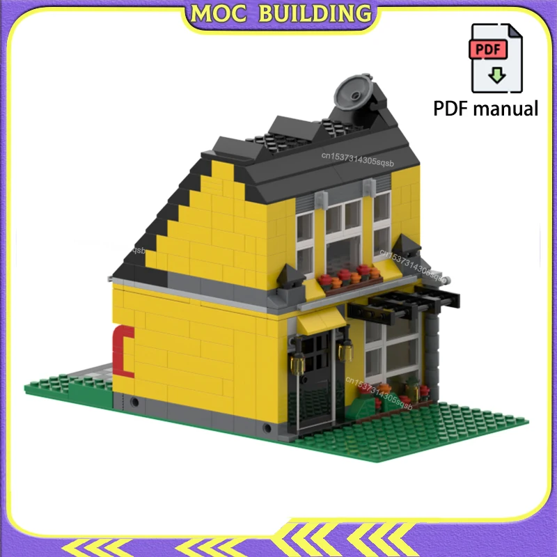 モジュール式住宅ブロック 建物 街並み 街路 ブリック MOC ビルディングテクノロジー 建設ブリック おもちゃ