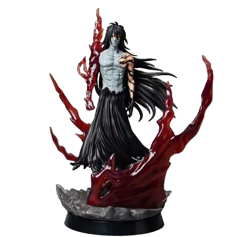 41cm BLEACH Ichigo Kurosaki Anime Figure Final Getsuga Tenshou Action Figure BLEACH Figurine Adult Collection Model Toys Gifts