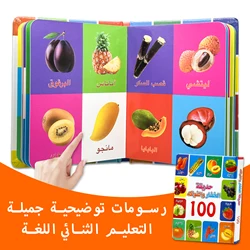 1-100 Number/Animal/Word/Fruit Recognition Book—Preschool Learning Material to Help Improve Various Skills