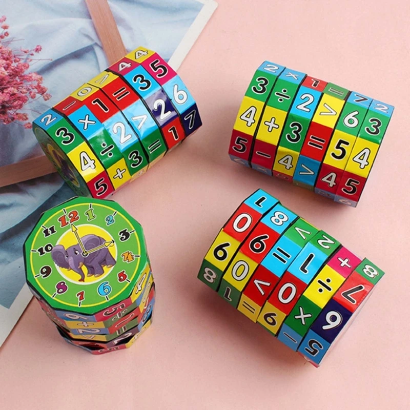 Creative Kids Magic Cube Math Toys Addition Subtraction Multiplication and Division Learning Educational Toy Montessori Toys