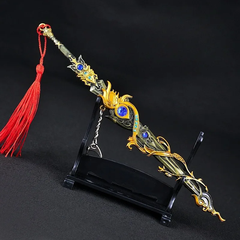 جديد 22 سنتيمتر البيانو القلب السيف أنيمي نموذج سبيكة الحرف سطح المكتب الحلي لعبة الأجهزة الطرفية جمع مهرجان الهدايا لعب طفل