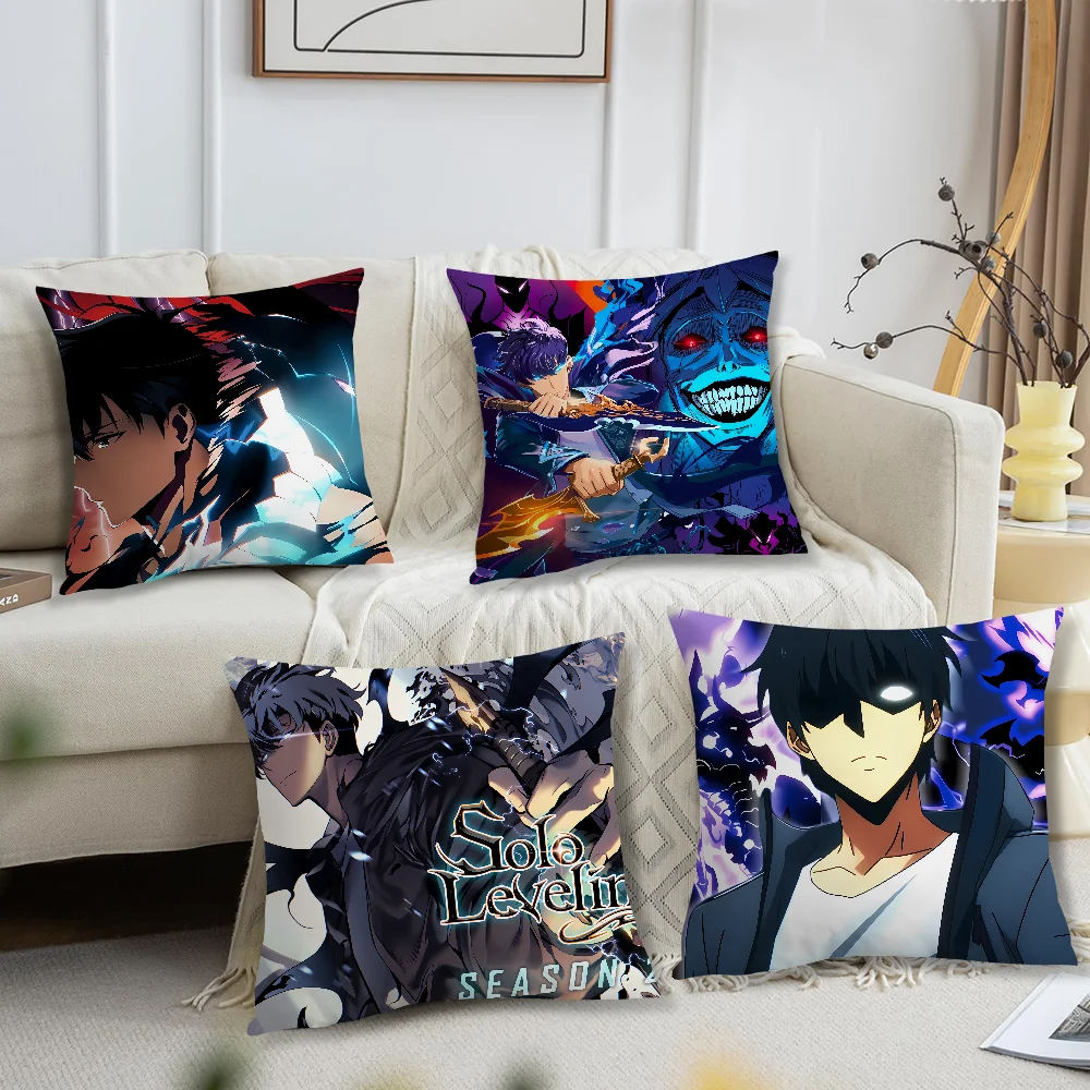 blood Hot soft Season2 Comfortable Pillow Case for Sofa Living Room Home office Decor Anime and Solo Leveling Protective  Covers