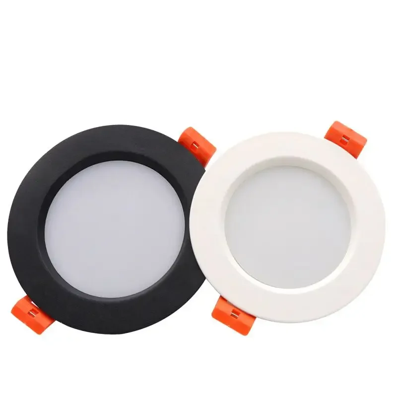 DC 12V LED downlight ceiling light spotlight 3W 7W 9W 12W recessed grille ultra-thin downlight round black white